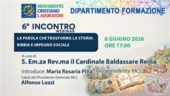 Webinar: con il Cardinal Baldassare Reina "Attualità della DSC"